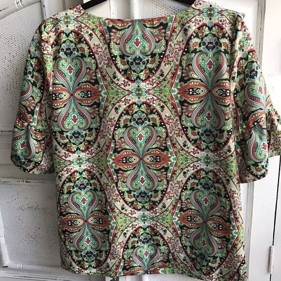 ANN TAYLOR LOFT PAISLEY TOP💗 - Picture 5 of 6